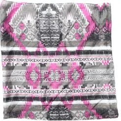 Wyoming Traders Aztec Silver And Pink Wild Rag Scarf WT-A2