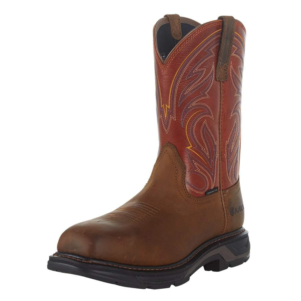 Ariat Men`s Workhog Xt Cottonwood 13in. Brick Top Comp Toe Work Boot 1 Ariat Men`s Workhog Xt Cottonwood 13in. Brick Top Comp Toe Work Boot