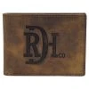 Red Dirt Hat Distressed Leather Bifold Wallet