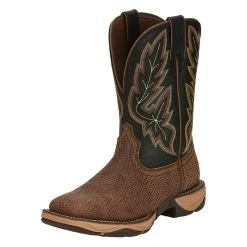 Tony Lama Men's Medford Brown WP Soft Toe Wide Square Toe Work Boot