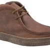 Roper Men`s Burnished Brown Leather Lace Up Casual Shoe