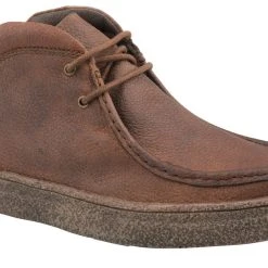 Roper Men`s Burnished Brown Leather Lace Up Casual Shoe