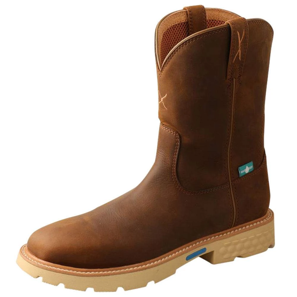 Twisted X Men's Distressed Saddle Nano Toe 10in. Work Boot 1 Twisted X Men's Distressed Saddle Nano Toe 10in. Work Boot