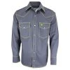 Western Welder Men's Yoke Triple Stitched Cotton Twill Welding Shirt