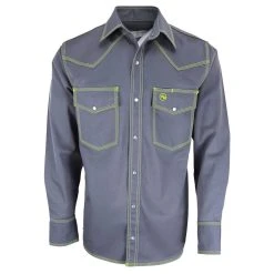 Western Welder Men's Yoke Triple Stitched Cotton Twill Welding Shirt