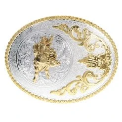 Mf Western Products M&F Bullrider Large Oval Buckle