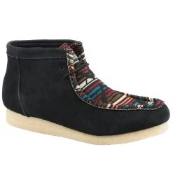 Roper Footwear Men`s Footwear Black Aztec Suede GumSole Chukka