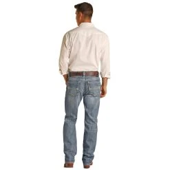 Rock N Roll Cowboy Flat Seam Double Barrel Jeans