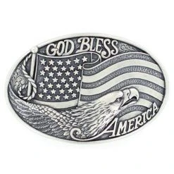 Mf Western Products M&F God Bless America Oval Buckle