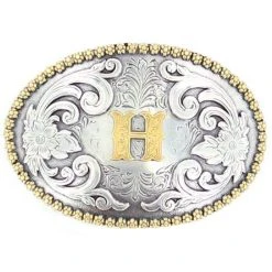 Mf Western Products M&F H Initial Belt Buckle