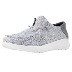 Ariat Men's Hilo 2.0 Stretch Distressed White And Dark Grey Shoe