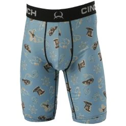 Cinch Men's Turquoise Sheriff Badge Boxer Briefs