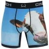 Cinch Men's 6 Inch Cow Boxer Brief