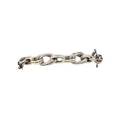 Mf Western Products M&F Western Silver Strike Rope Link Bracelet