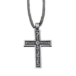 Mf Western Products Twister Men's Cross Necklace