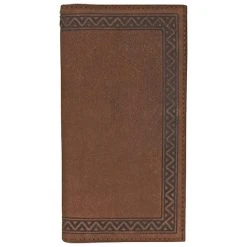 Justin Mens Rodeo Wallet Roughout Leather