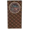 Mens Red Dirt Hat Co Rodeo Wallet Desert Scene Logo Patch