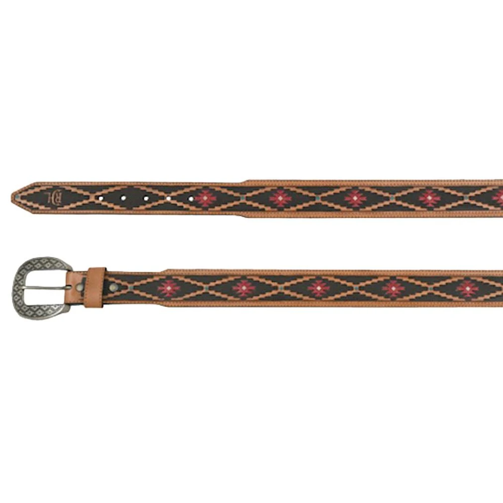 Mens Red Dirt Hat Co Tapered Belt Tooled Southwest Pattern 1 Mens Red Dirt Hat Co Tapered Belt Tooled Southwest Pattern