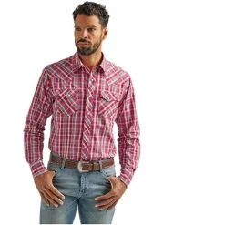 Wrangler Men's Long Sleeve Fashion Western Shirt
