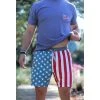 Burlebo Mens USA Throwback Athletic Shorts