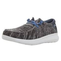 Ariat Men's Hilo Stretch Lace Heather Grey And Blue Aztec Print Casual Shoe