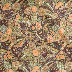 Wyoming Traders Cali Silk Wild Rag Scarf - Green Paisley