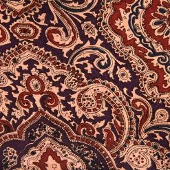 Wyoming Traders Paisley Silk Wild Rag Scarf - Plum/Maroon