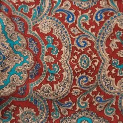 Wyoming Traders Paisley Silk Wild Rag Scarf - Red/Gold