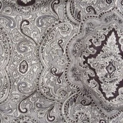 Wyoming Traders Paisley Silk Wild Rag Scarf - Silver/Black