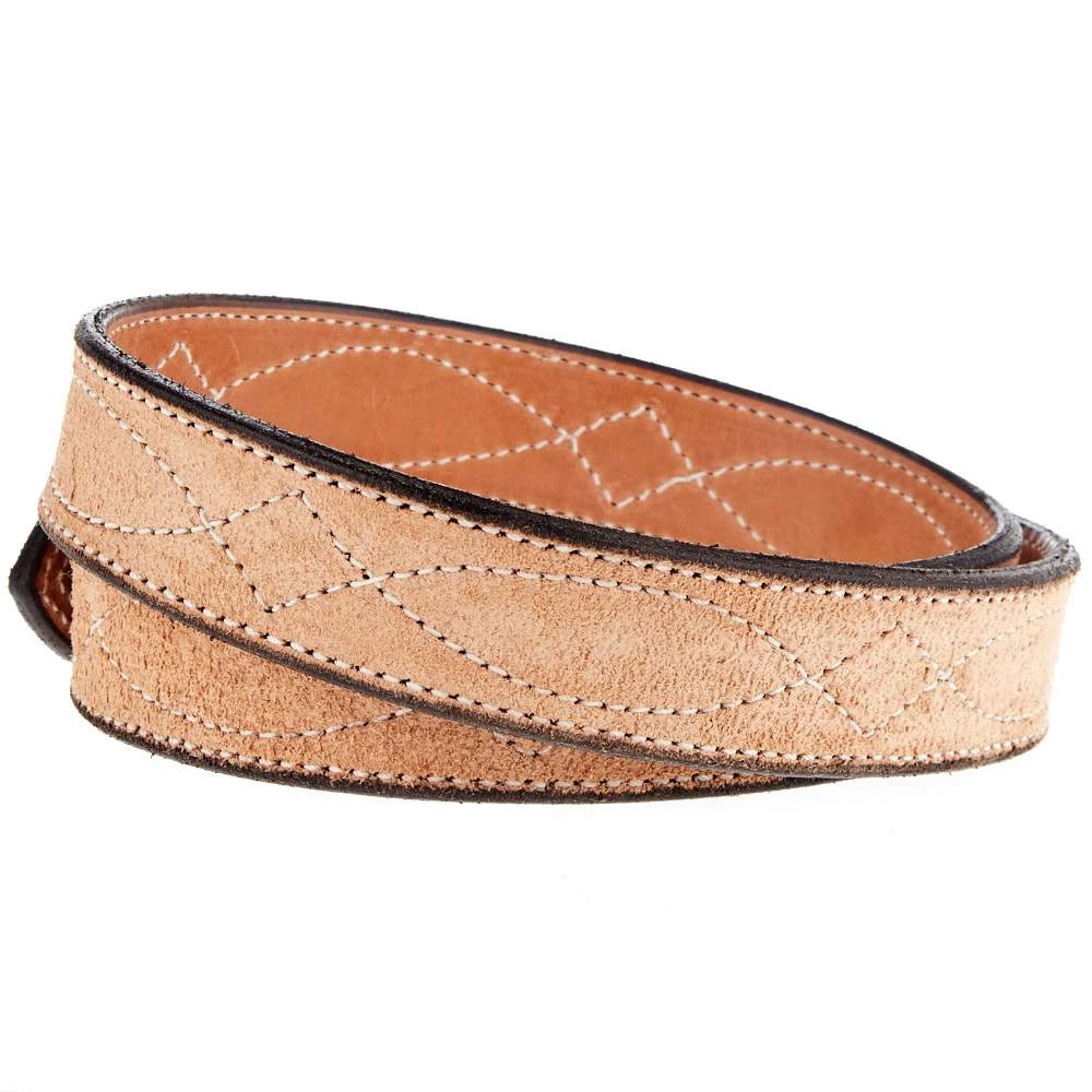 Texas Saddlery Men's Rough Out Figure Eight Stitch Belt 2 Texas Saddlery Men's Rough Out Figure Eight Stitch Belt - Image 2