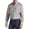 Ariat Men's Flame Resistant 'FR' Solid Grey Work Shirt