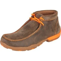 Twisted X Men's Bomber & Neon Orange Driving Mocs