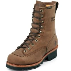 Chippewa Footwear Men's Waterproof Lace To Toe Logger Work Boots