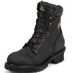 Chippewa Footwear Men's Black Oiled Waterproof Insulated Composition Rubber Toe Boot