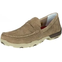 Twisted X Men's Dusty Grey Slip-On Boat Shoe