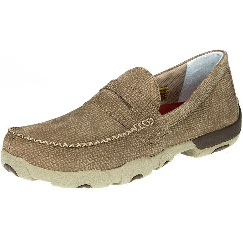 Twisted X Men's Dusty Grey Slip-On Boat Shoe 1 Twisted X Men's Dusty Grey Slip-On Boat Shoe