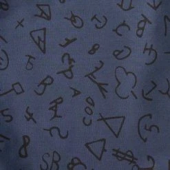 Wyoming Traders Branded Silk Wild Rag Scarf - Navy