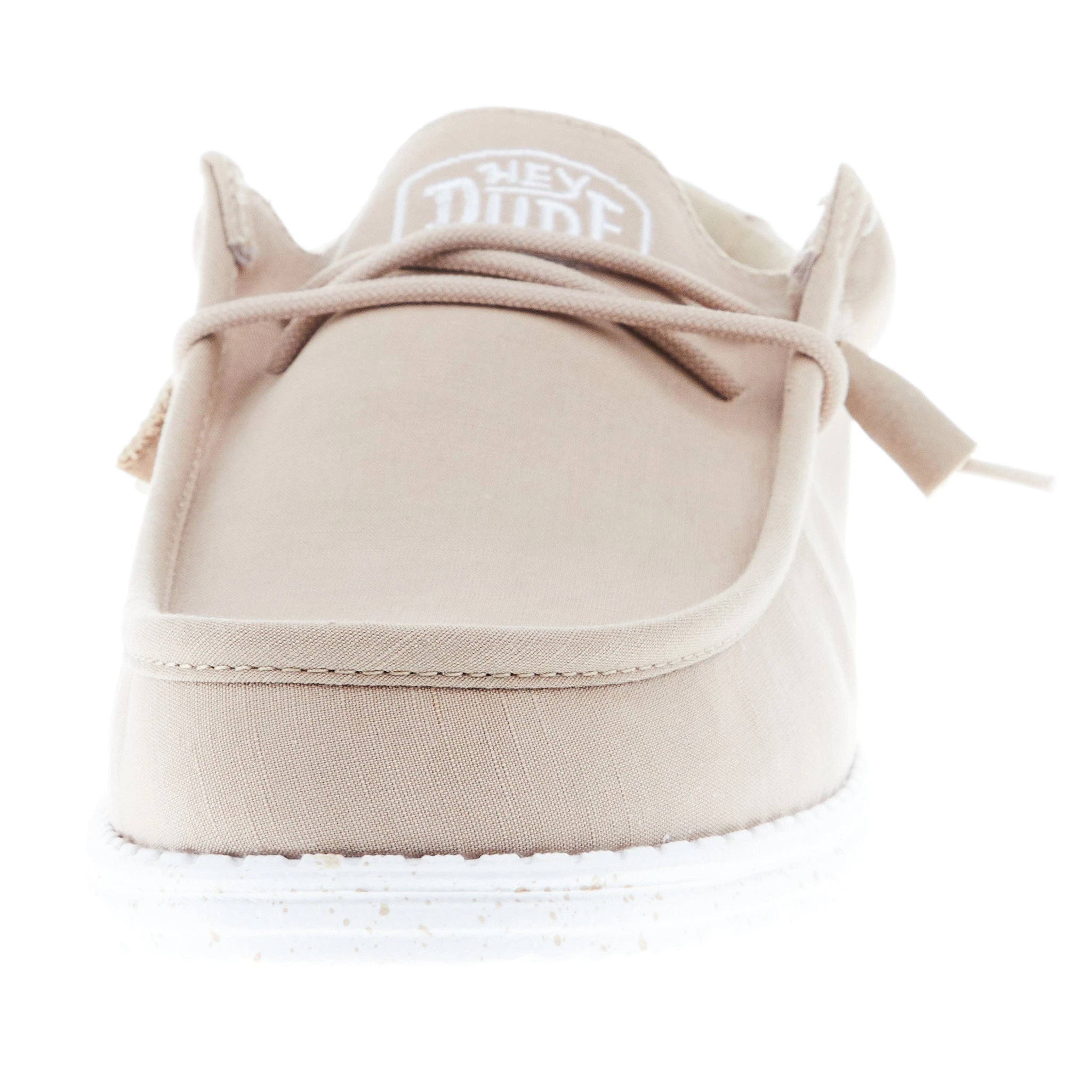 Heydude Men's Hey Dude Wally Slub Tan Canvas Shoes 4 Heydude Men's Hey Dude Wally Slub Tan Canvas Shoes - Image 4