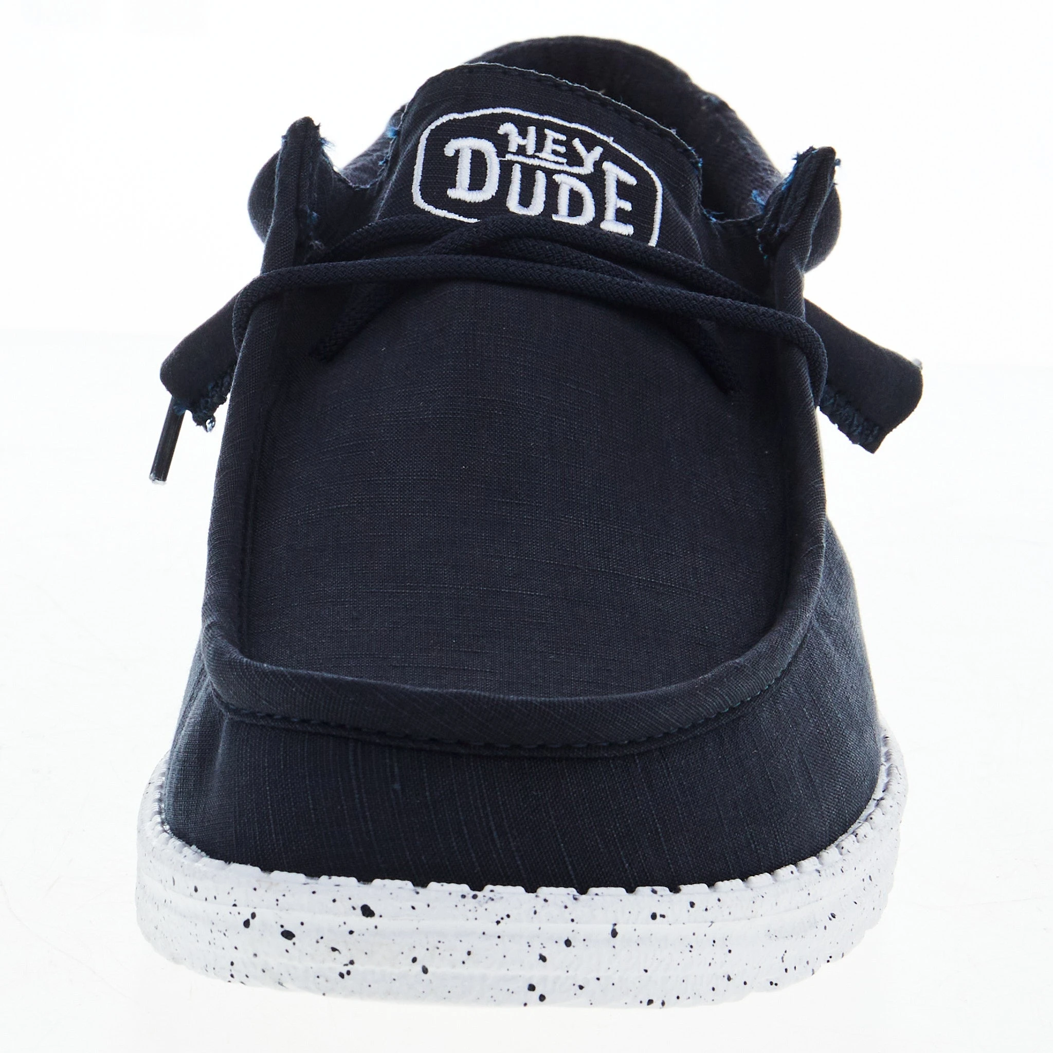Heydude Men's Hey Dude Wally Slub Navy Canvas Casual Shoe 2 Heydude Men's Hey Dude Wally Slub Navy Canvas Casual Shoe - Image 2