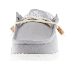 Heydude Men's Hey Dude Wally Linen Natural Grey Casual -jeans shop 40015 030 05