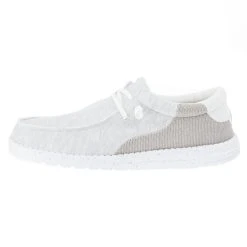 Heydude Men's Hey Dude Wally Stitch Optic White Casual Shoe -jeans shop 40021 1K3 03