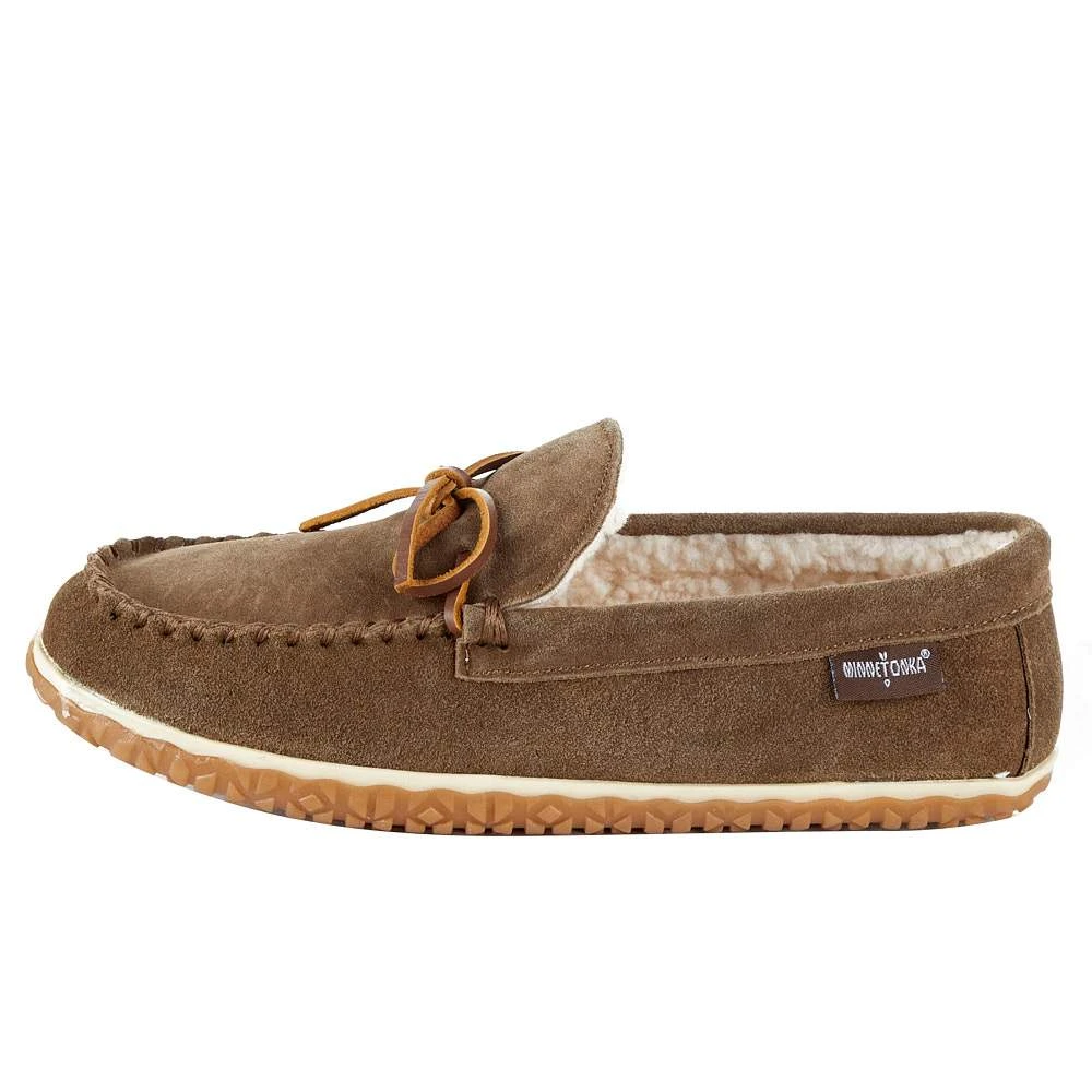 Minnetonka Men`s Taft Autumn Brown Slipper 3 Minnetonka Men`s Taft Autumn Brown Slipper - Image 3