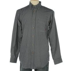 Ariat Men's Flame Resistant Blue Check Long Sleeve