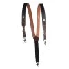 Mf Western Products Men's M&F Western Gallus Ostrich Print Black/Tan Suspenders