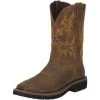 Justin Boot Company Men's Stampede Rugged Tan Steel Toe Work Boots