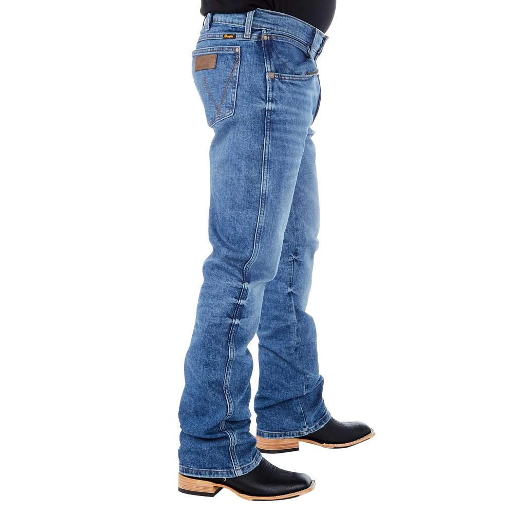 Wrangler Men's Retro Green Slim Boot Haze Wash 2 Wrangler Men's Retro Green Slim Boot Haze Wash - Image 2