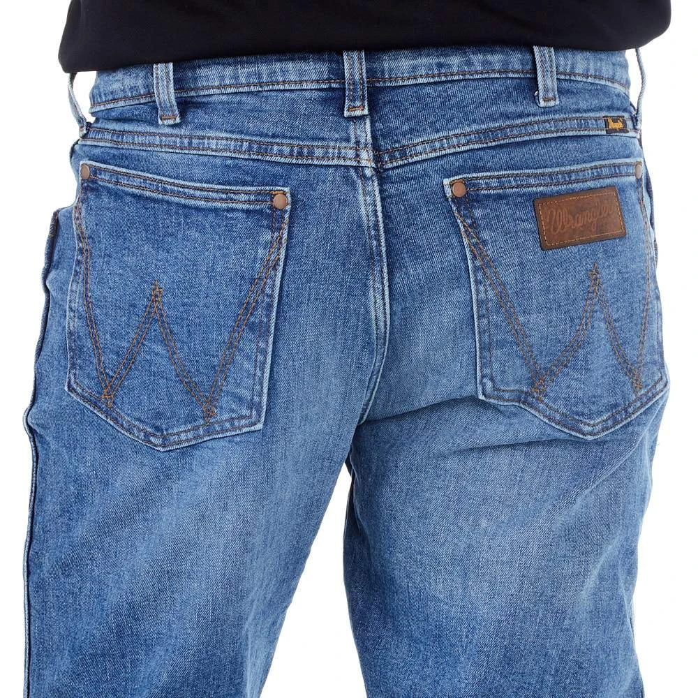 Wrangler Men's Retro Green Slim Boot Haze Wash 4 Wrangler Men's Retro Green Slim Boot Haze Wash - Image 4