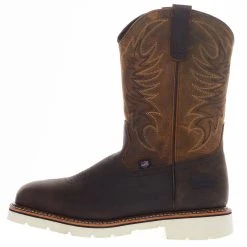 Weinbrennerusa Thorogood Men's Square Wellington Pebble Brown Steel Toe Boot -jeans shop 804 4331 03