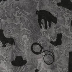 Wyoming Traders Men's Charcoal Cowboy Silhouettes Wild Rag