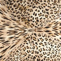 Wyoming Traders Men's Leopard Charmeuse Silk Wild Rag